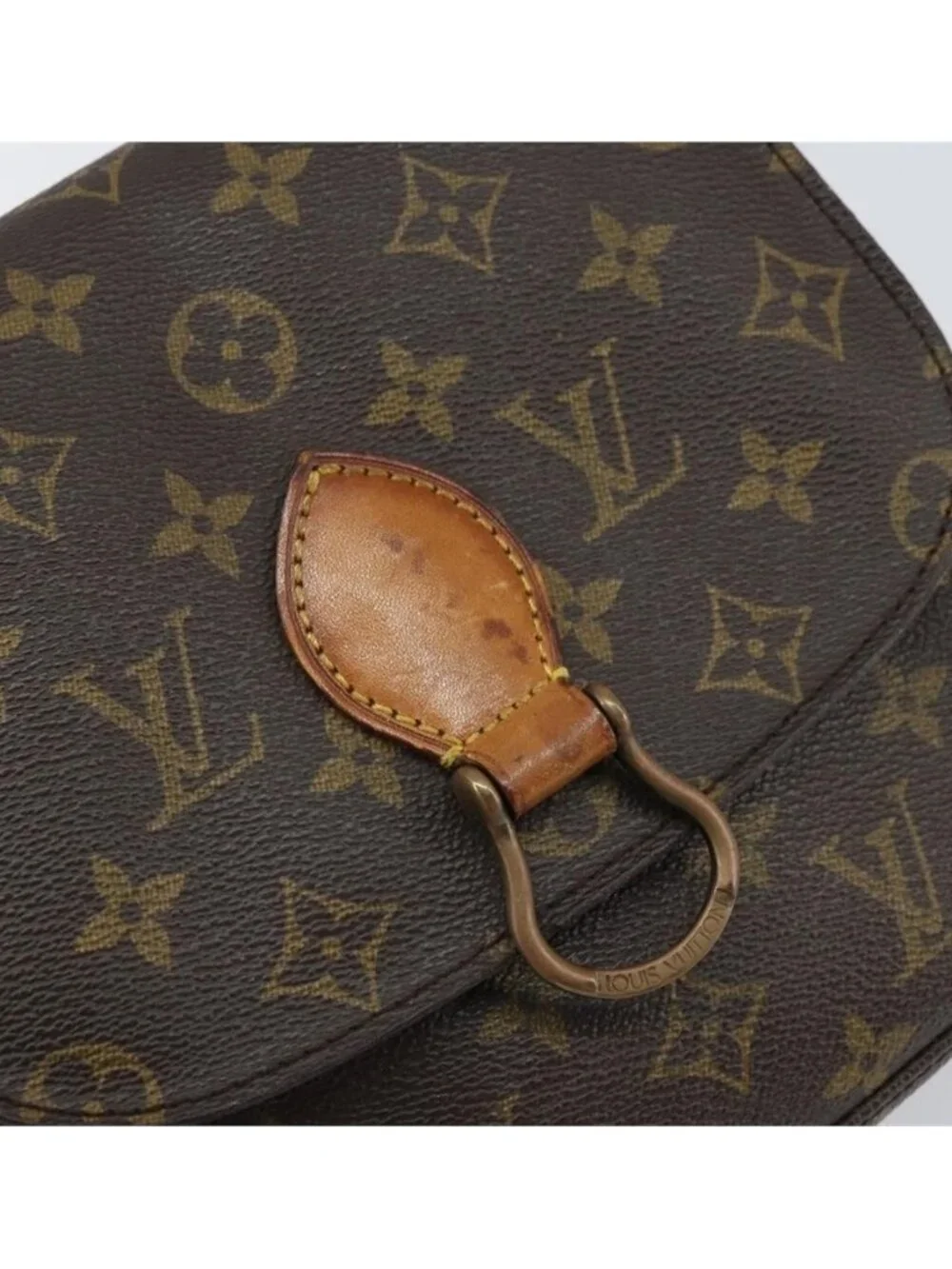Authentic LOUIS VUITTON Monogram Saint Cloud MM Shoulder Bag M51243 LV - Picture 16 of 16